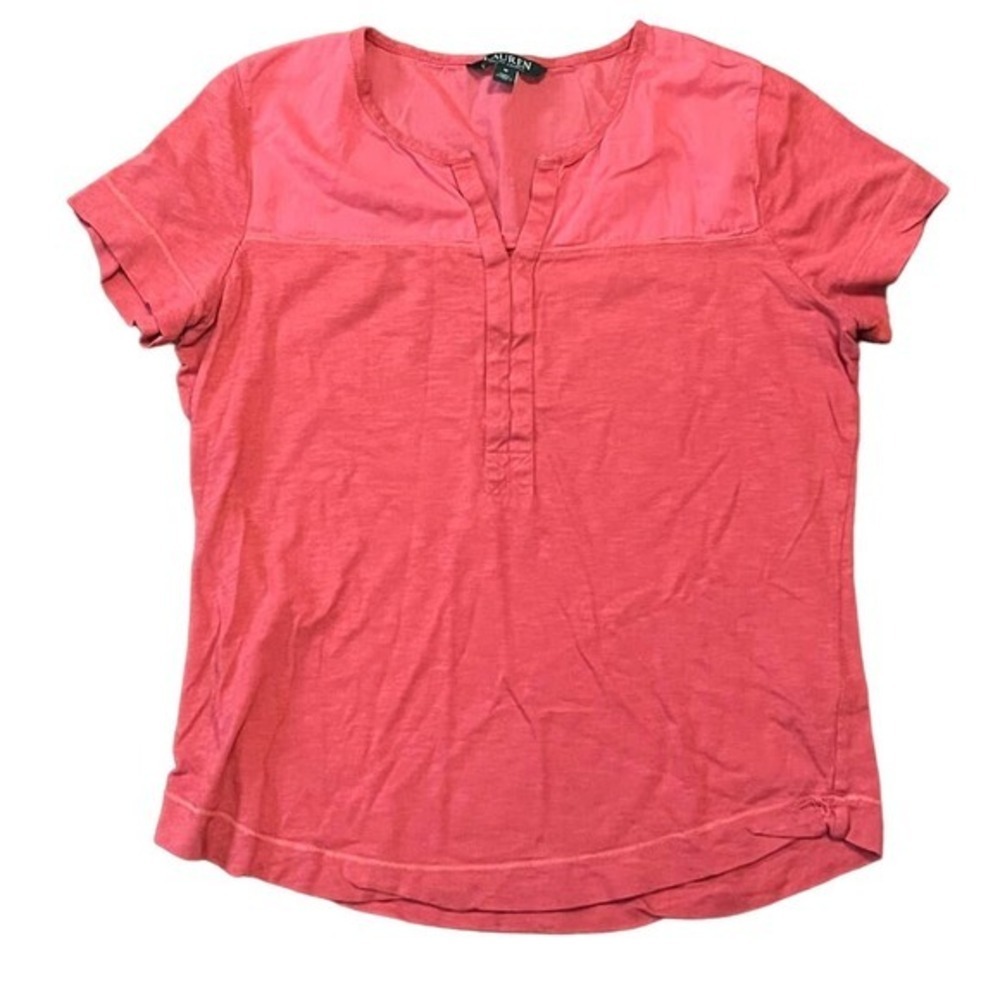 Lauren Ralph Lauren Pink/Coral‎ Colored Blouse Size Medium